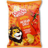 SIMBA POTATO CRISPS 125GX24 - MEXICAN CHILLIE